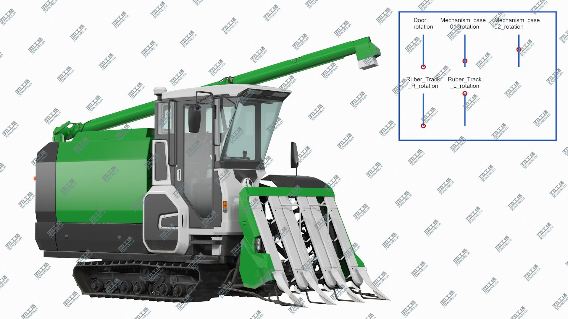 images/goods_img/2021040165/Rice Combine Harvester Rigged model/2.jpg